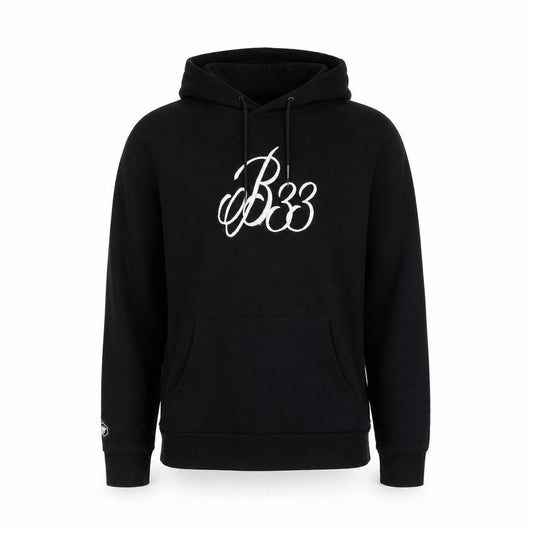 Bee Inspired Men's Black Embroidered Pullover Hoodie Size M