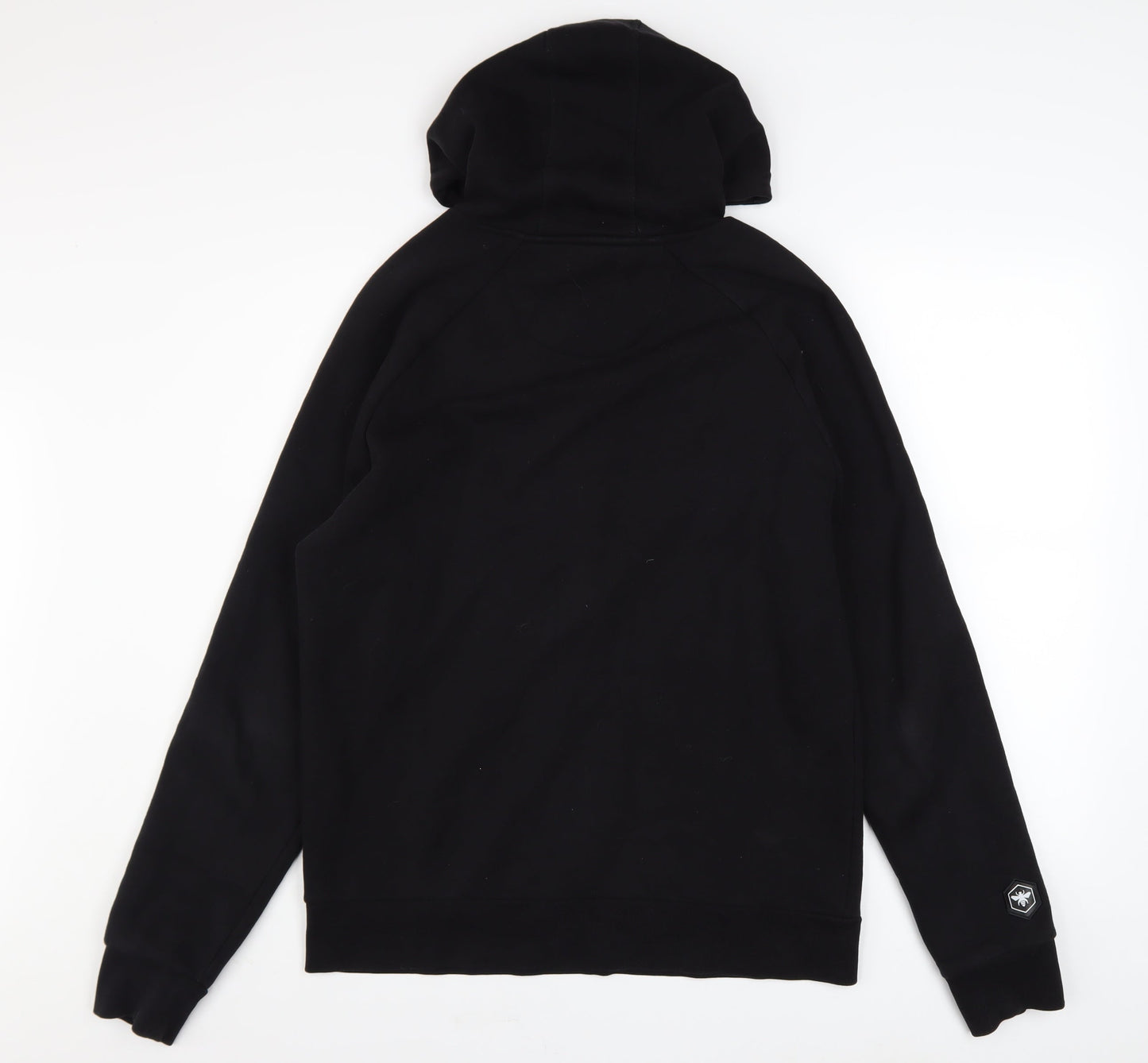 Bee Inspired Men's Black Embroidered Pullover Hoodie Size M