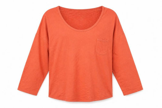 FC Jeans Women’s Orange Pullover Sweatshirt Medium Cotton Casual