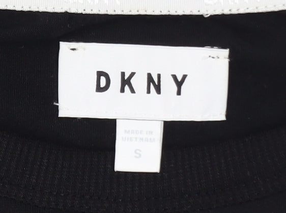 DKNY Women's Black Logo Pullover Sweatshirt Size S