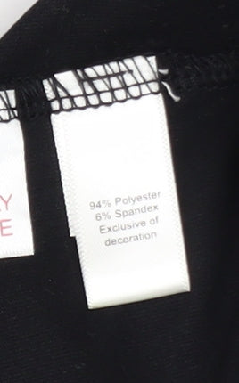 DKNY Women's Black Logo Pullover Sweatshirt Size S