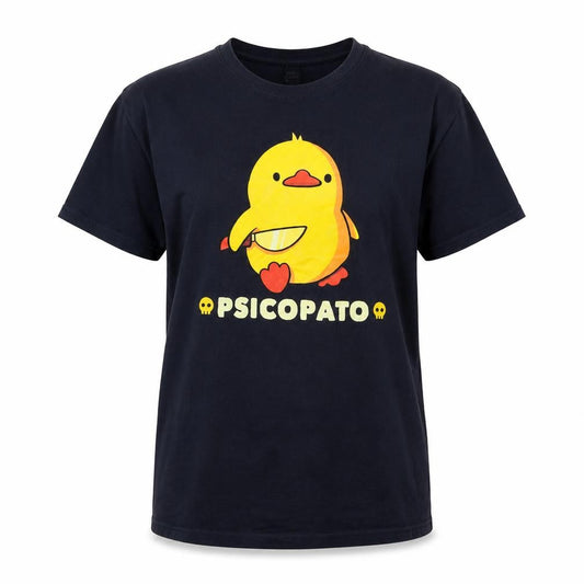 Pampling Womens Black Funny Duck Graphic Cotton T-Shirt Size L