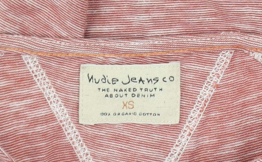 Nudie Jeans Co Men’s Pink Long Sleeve Organic Cotton Top XS