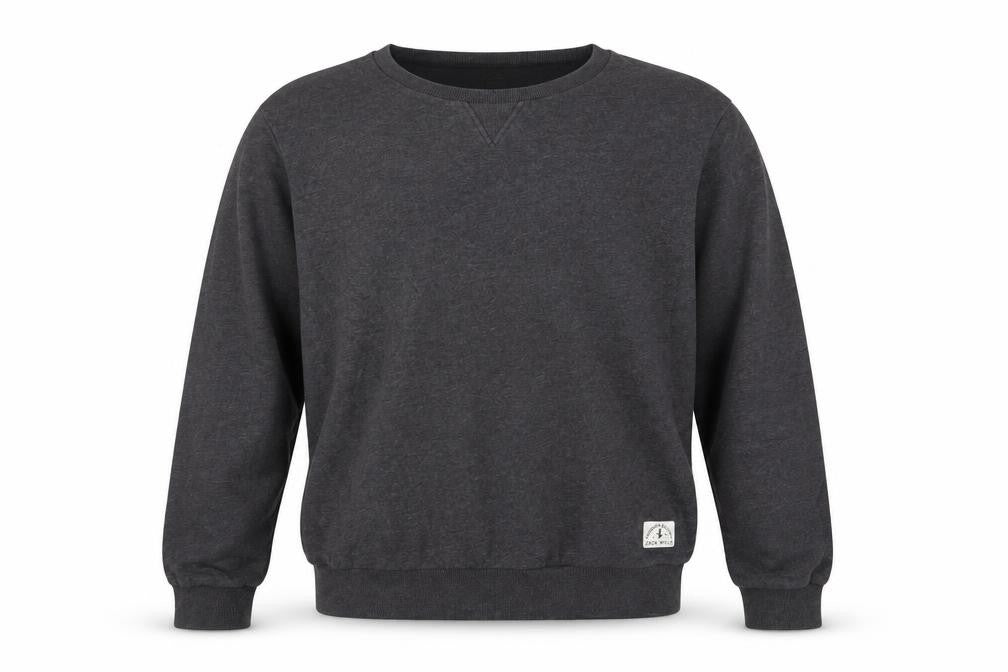 Jack Wills Men's Grey Cotton Crew Neck Pullover Sweatshirt M