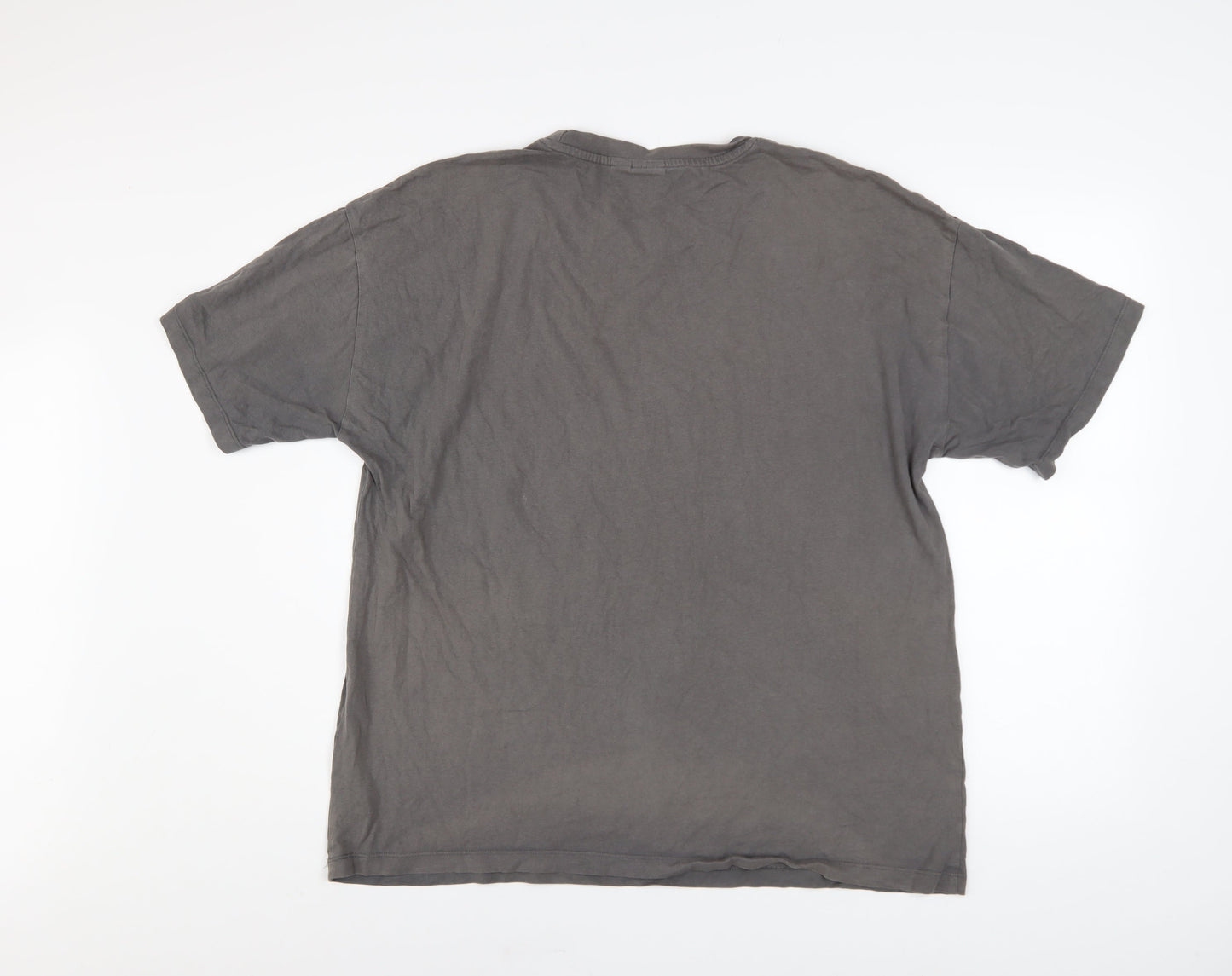 Nirvana Women's Grey Graphic T-Shirt Size L Rock Music Tee