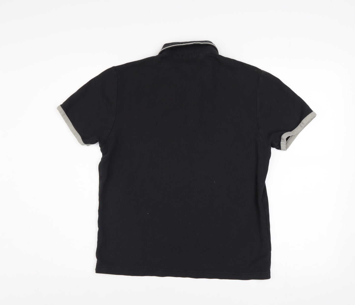 Original Penguin Men's Black Slim Fit Cotton Polo Shirt Size S