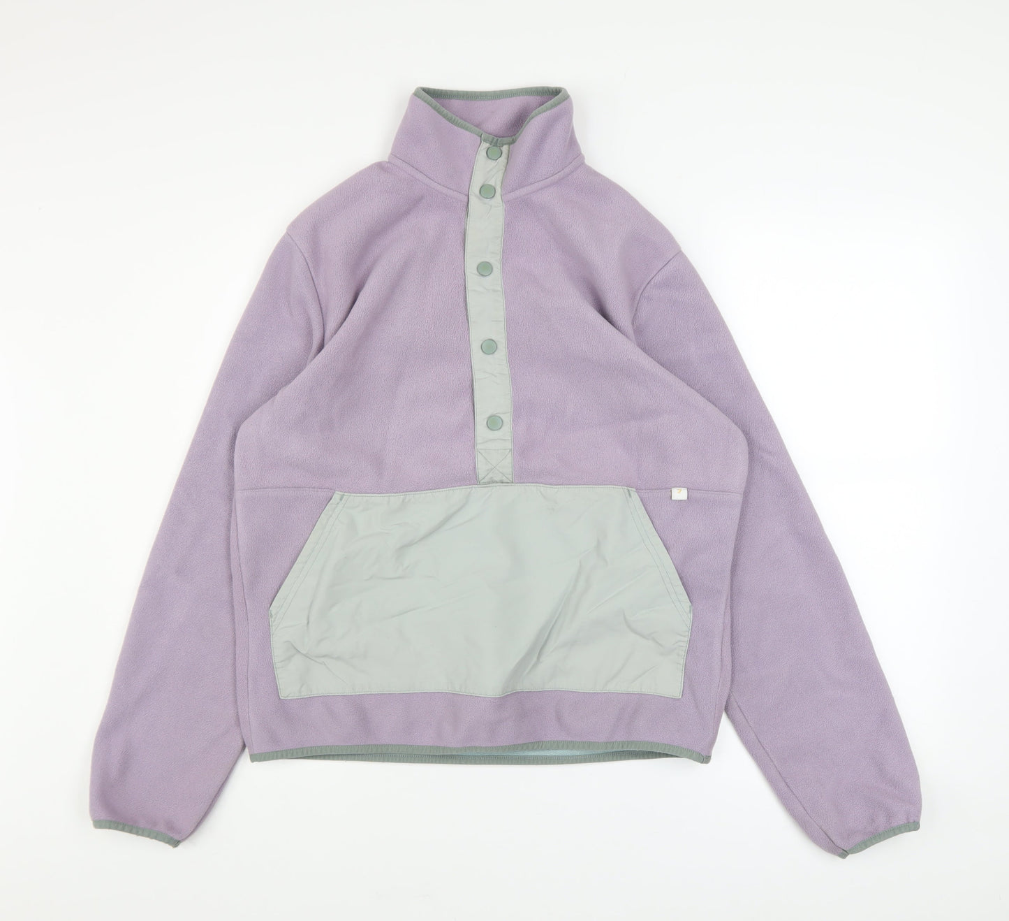 Farah Men's Purple Fleece Henley Sweatshirt Size S