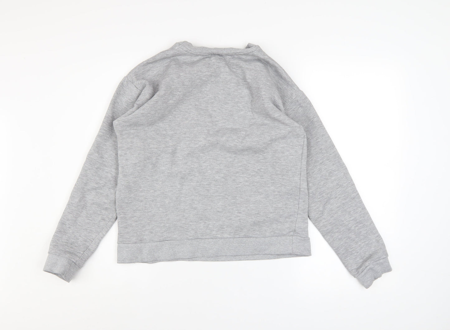 Lipsy London Womens Grey California Los Angeles Cotton Blend Sweatshirt M