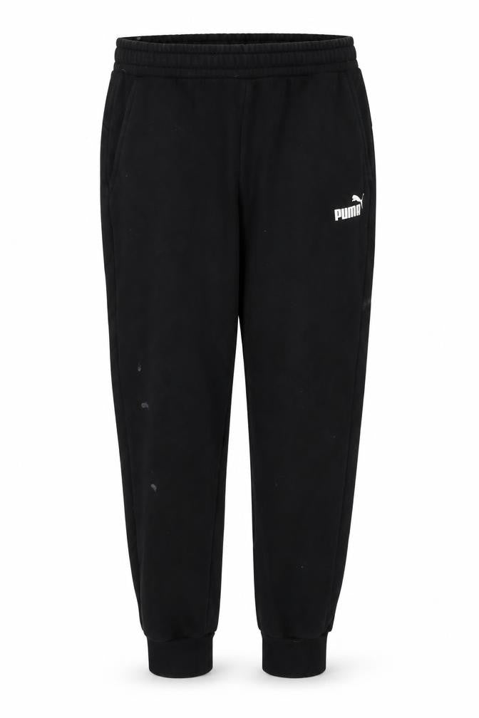 Puma Men's Black XL Jogger Trousers Cotton Blend Fleece Pants