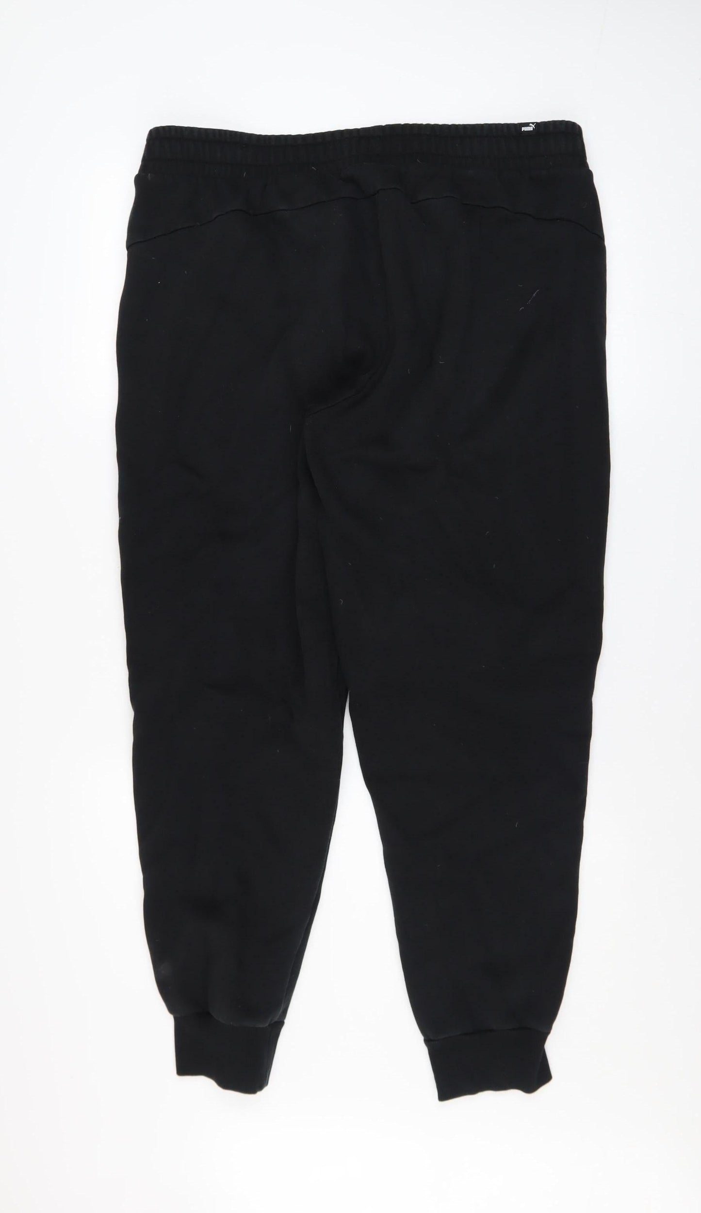 Puma Men's Black XL Jogger Trousers Cotton Blend Fleece Pants