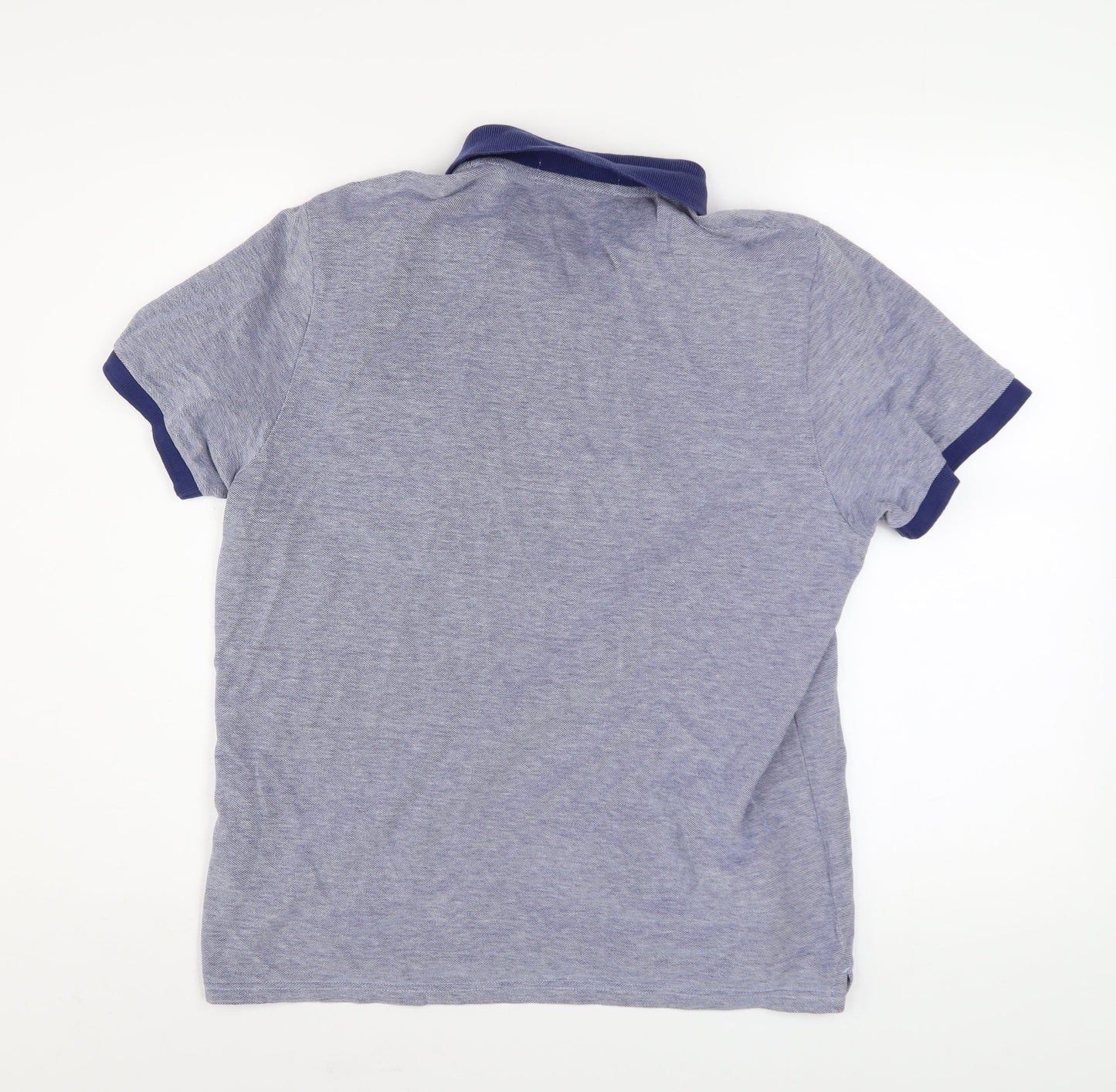 Ben Sherman Men's Blue Cotton Polo Shirt Size M