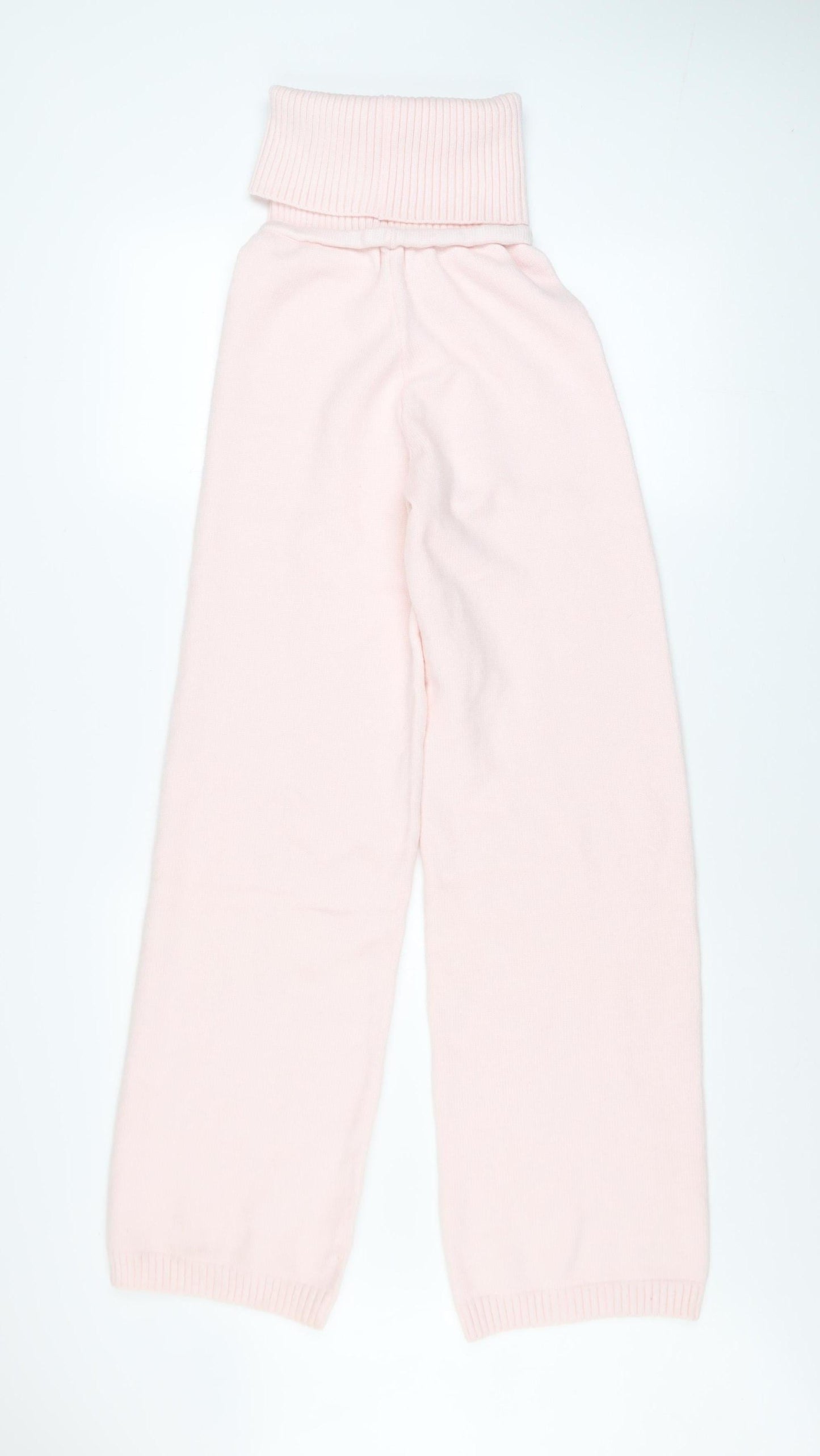 Angel Beach Womens Pink XS High Waist Knit Lounge Sweatpants
