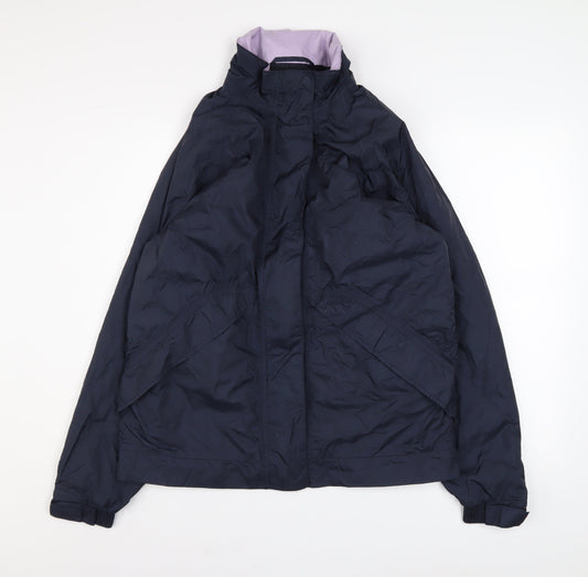 Marks and Spencer Women's Blue Waterproof Rain Jacket UK 12