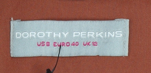 Dorothy Perkins Women’s Brown Blazer UK 12 3/4 Sleeve Lined Jacket