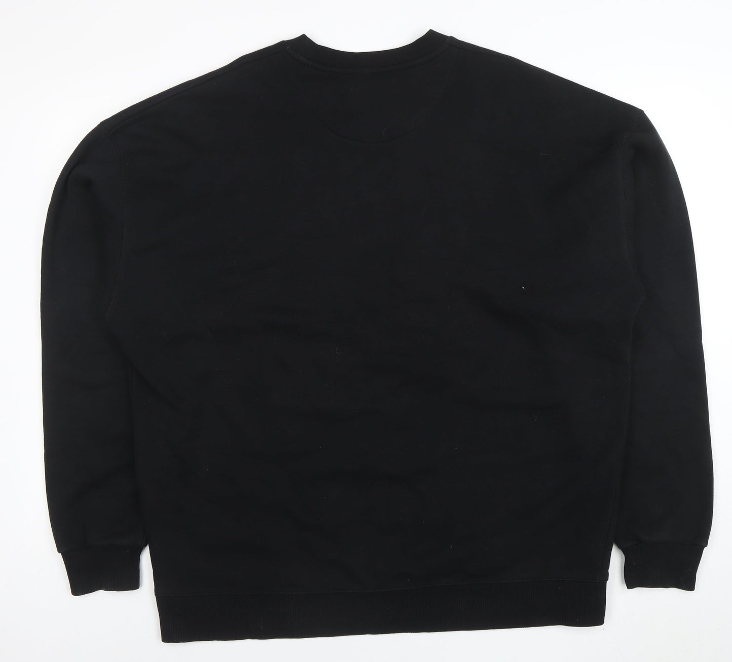 GOODFORNOTHING Men's Black 7XL Pullover Sweatshirt