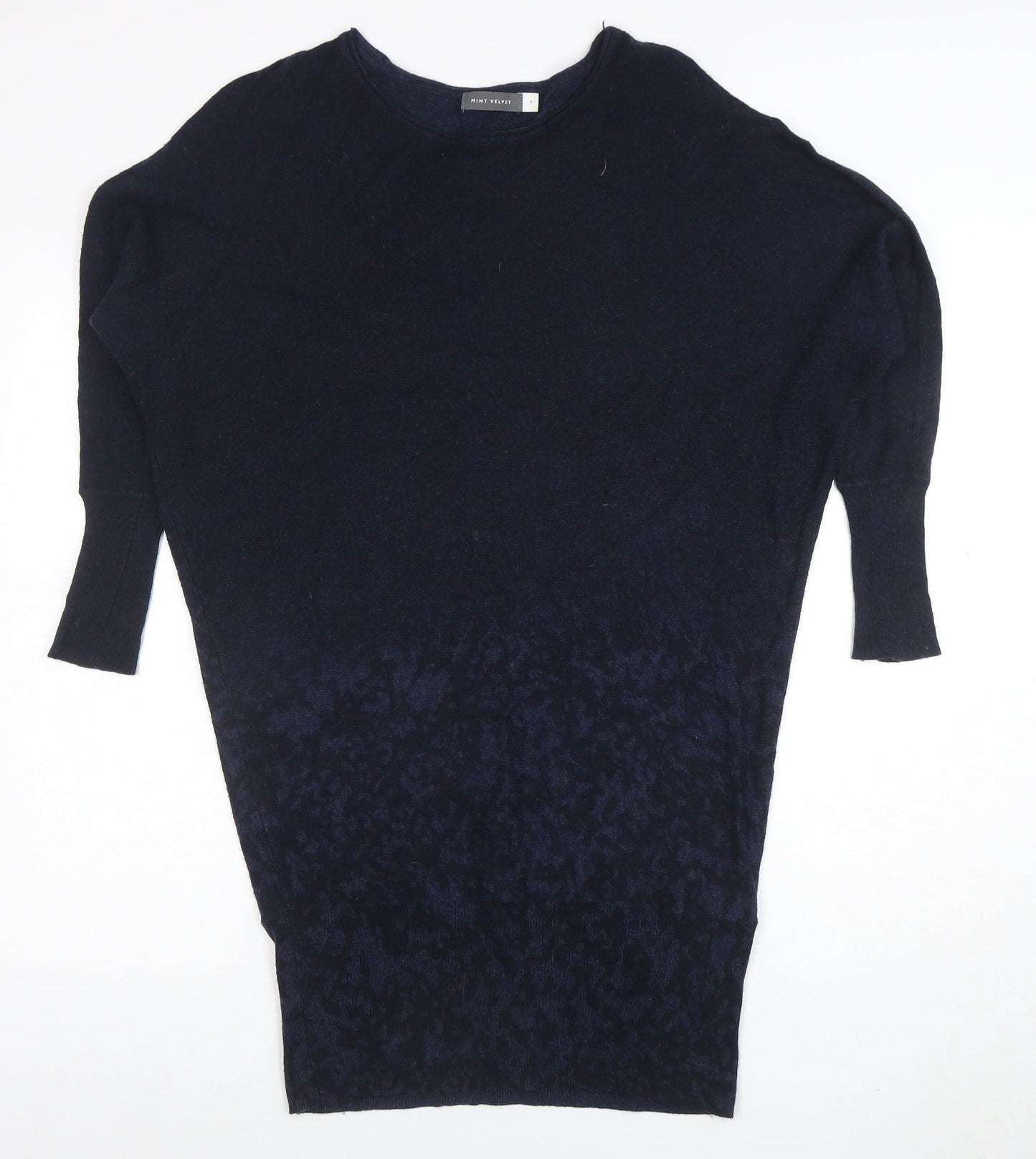Mint Velvet Women's Blue Size 8 Relaxed Knit Pullover Jumper