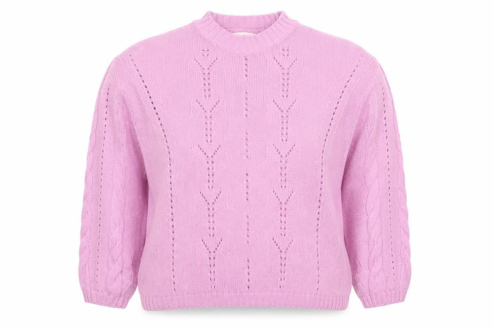 Per Una Women’s Pink Cotton Wool Knit Jumper L