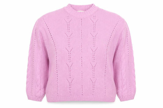 Per Una Women’s Pink Cotton Wool Knit Jumper L