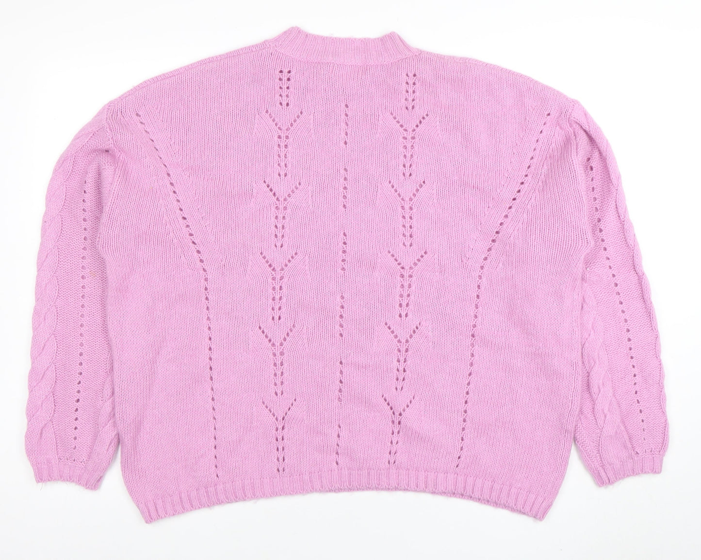 Per Una Women’s Pink Cotton Wool Knit Jumper L