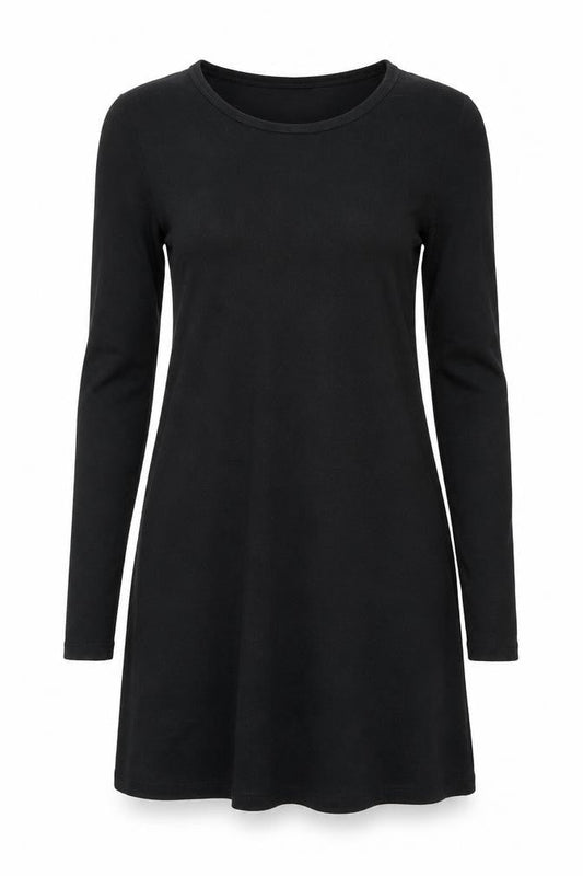 Gap Women’s Black Long Sleeve Jersey T-Shirt Dress Size S