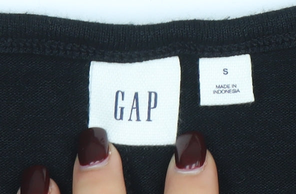 GAP Women’s Black Long Sleeve Jersey T-Shirt Dress Size S