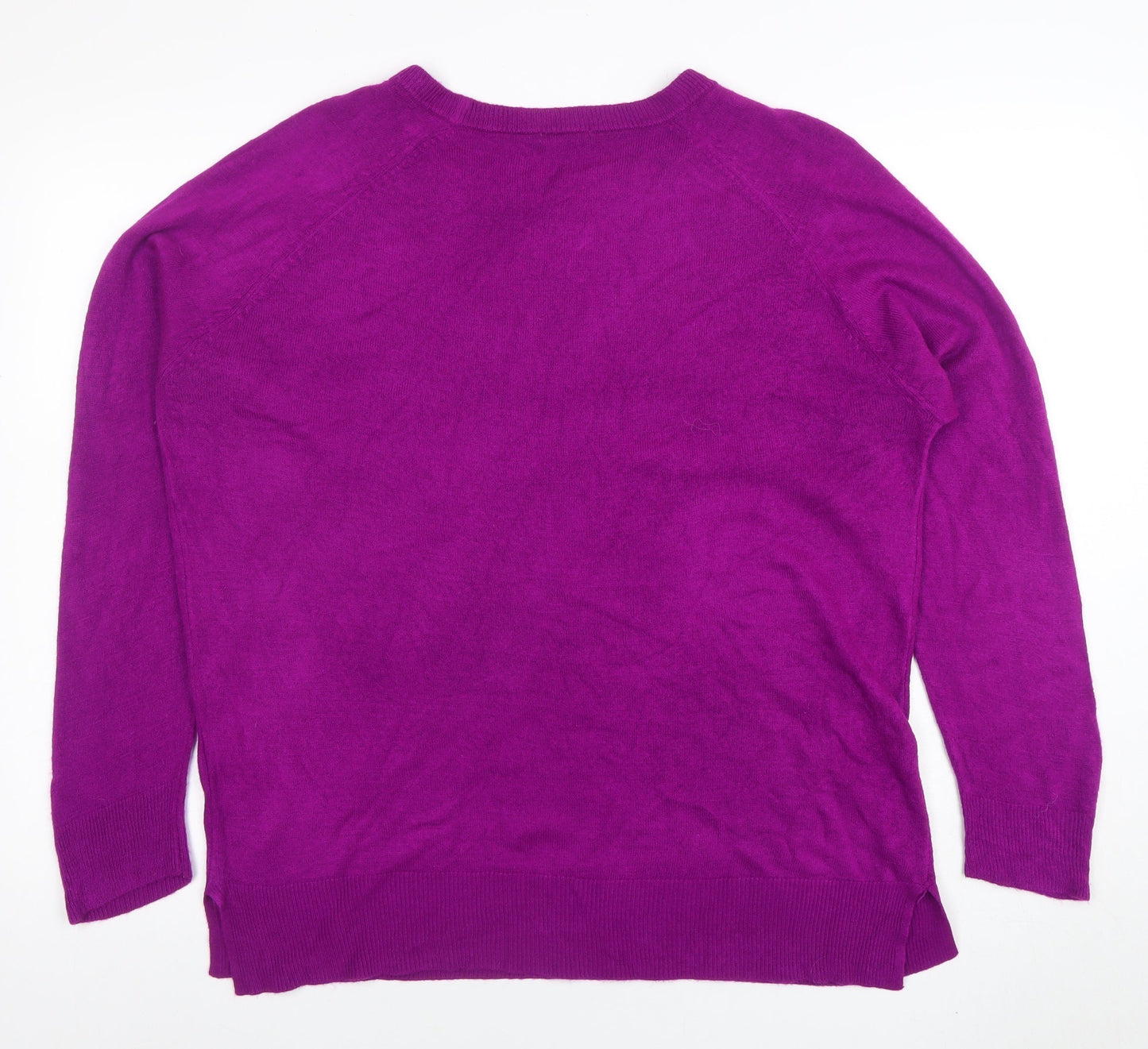Roman Women’s Purple Acrylic Crew Neck Jumper Size 20