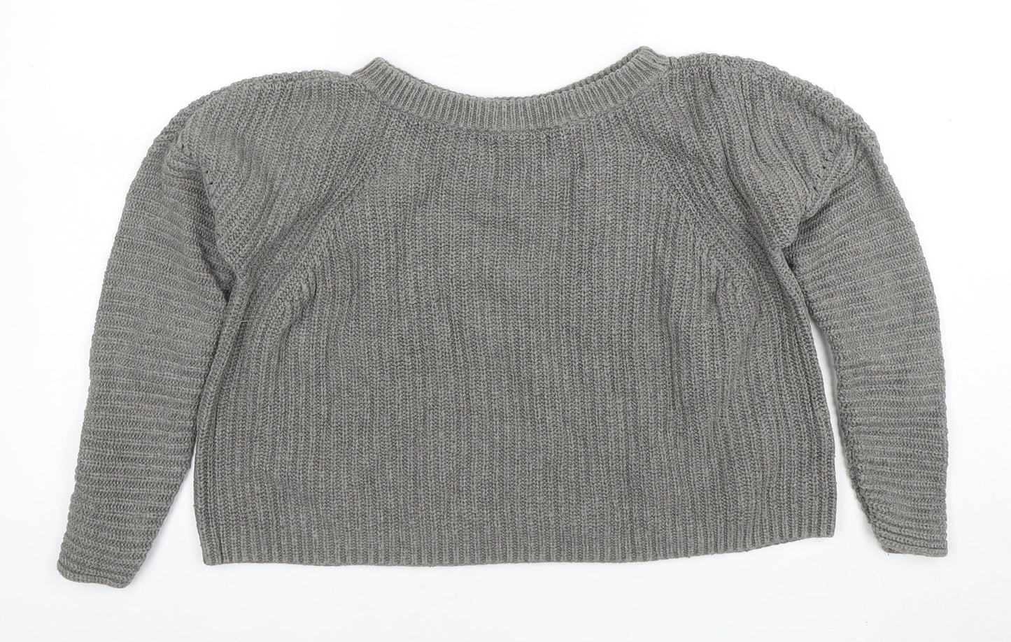 Ralph Lauren Women’s Grey Cable-Knit Jumper XS 100% Cotton