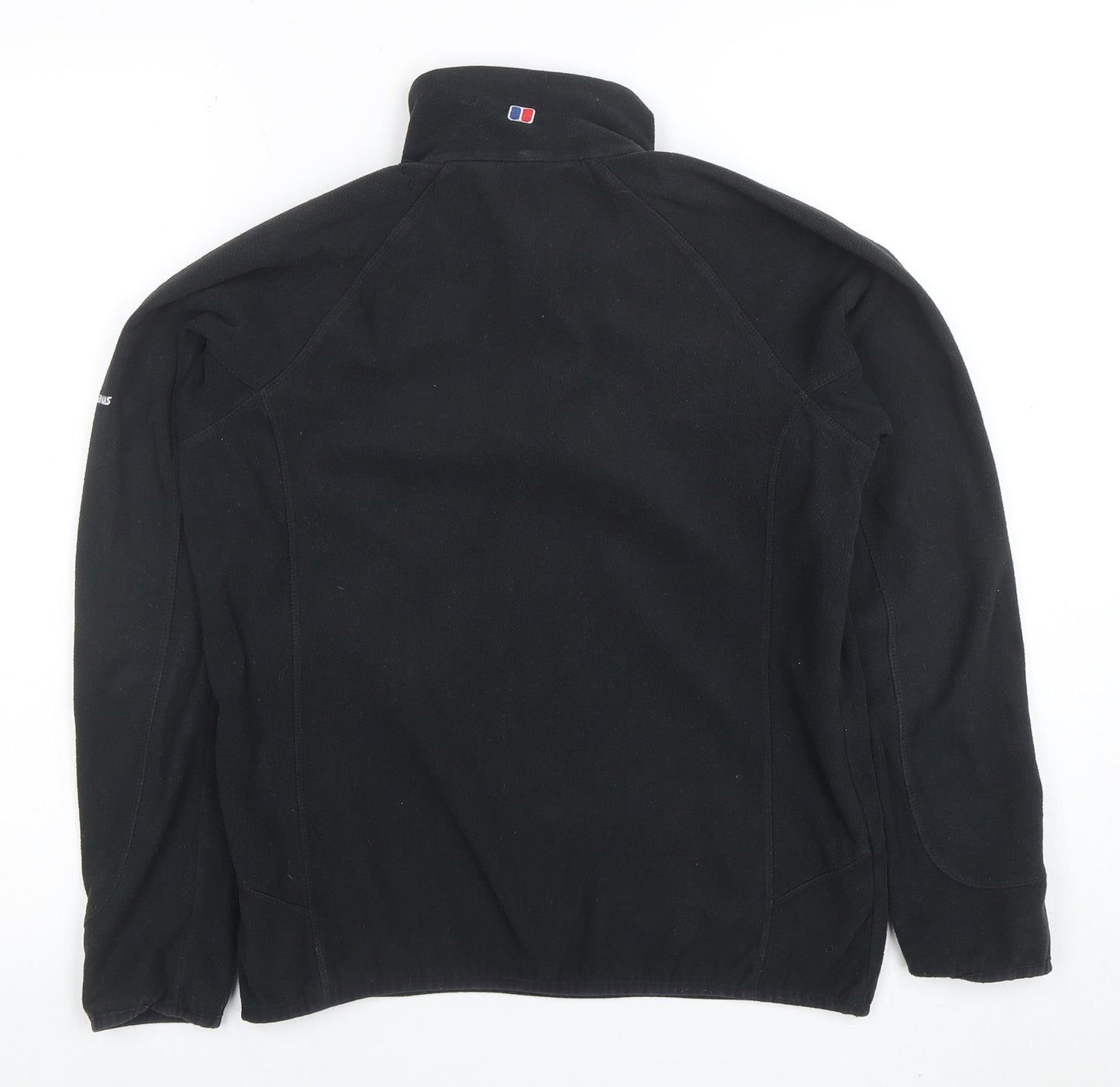 Berghaus Women's Black Size 10 Fleece Pullover Sweatshirt 1/2 Zip Lightweight