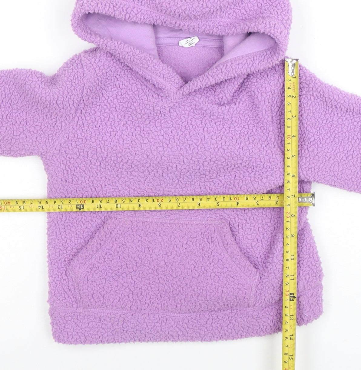 GAP Girls Purple Fleece Pullover Hoodie 4 Years Warm Winter Hooded Jumper