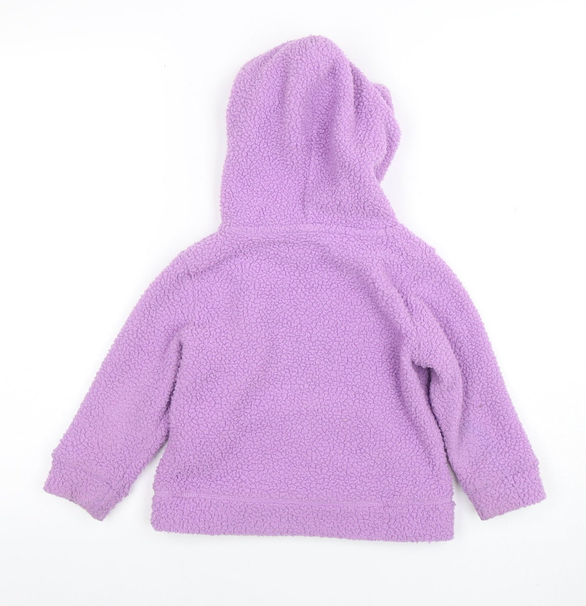 GAP Girls Purple Fleece Pullover Hoodie 4 Years Warm Winter Hooded Jumper