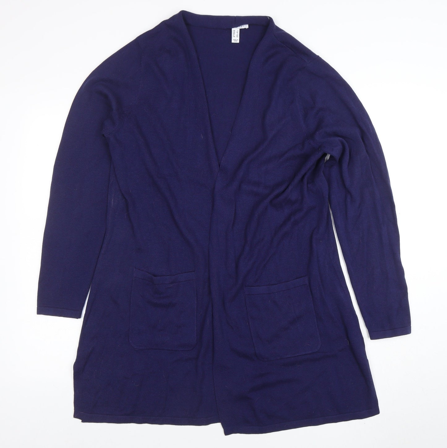 Isaac Mizrahi Live Women’s Blue XL Long Sleeve Open Cardigan