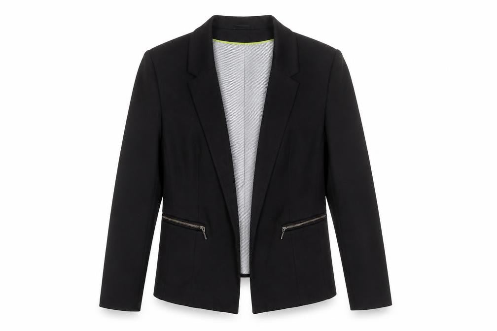Wallis Women's Black Classic Blazer UK 12 Tailored Single Breasted Jacket