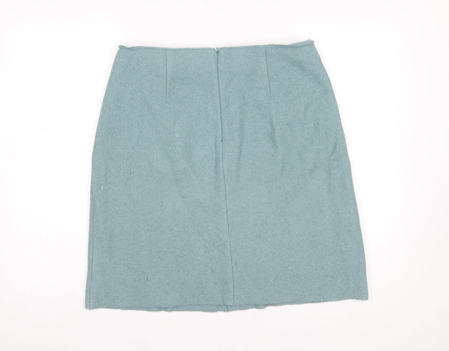 Laura Ashley Women’s Green Wool Blend Pencil Skirt Size 12