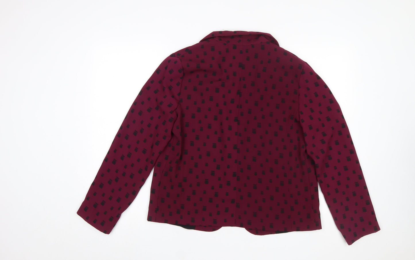 Atmosphere Women’s Red Animal Print Polyester Blazer Size 14