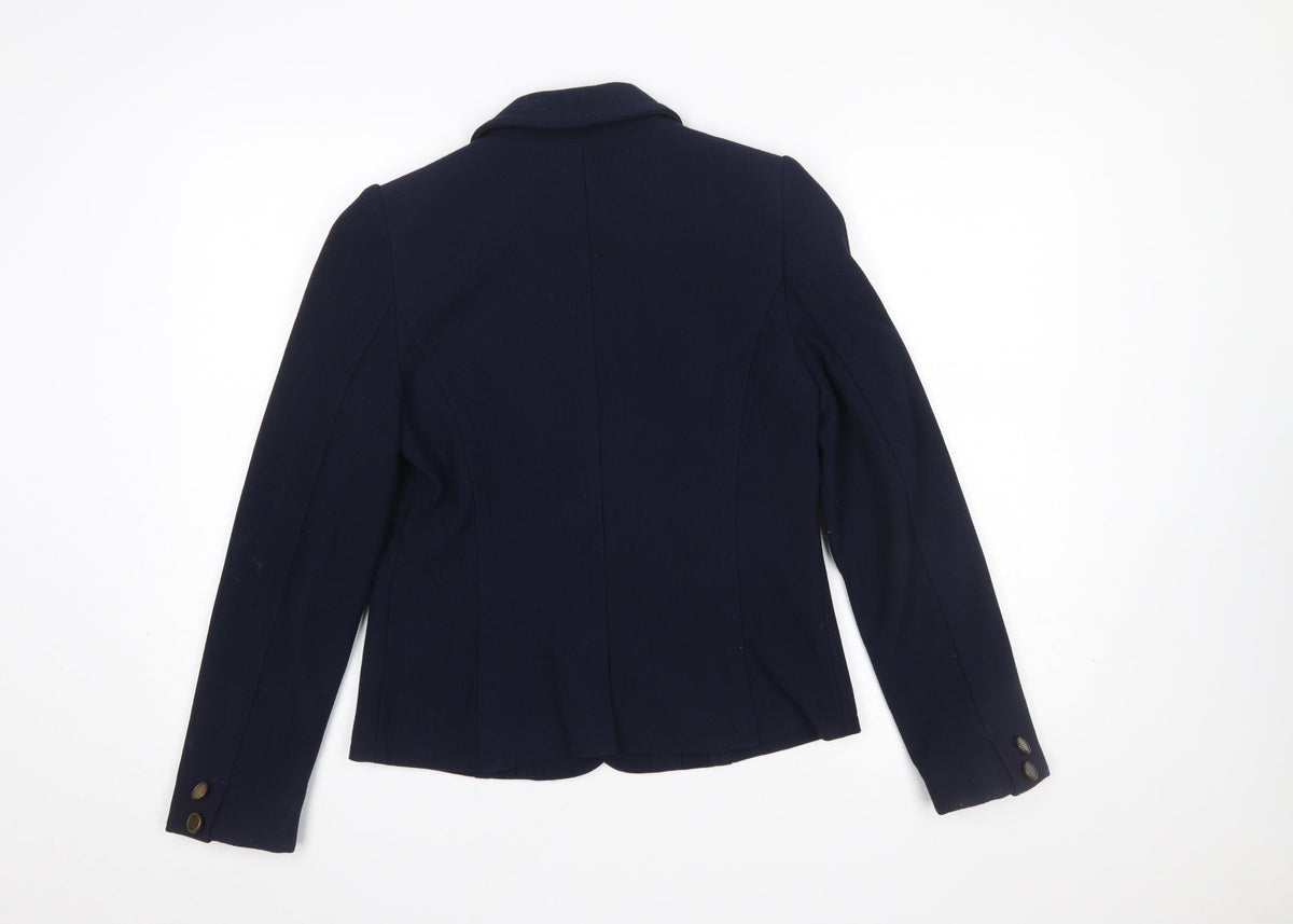 Next Women's Blue Classic Tailored Blazer Size 10