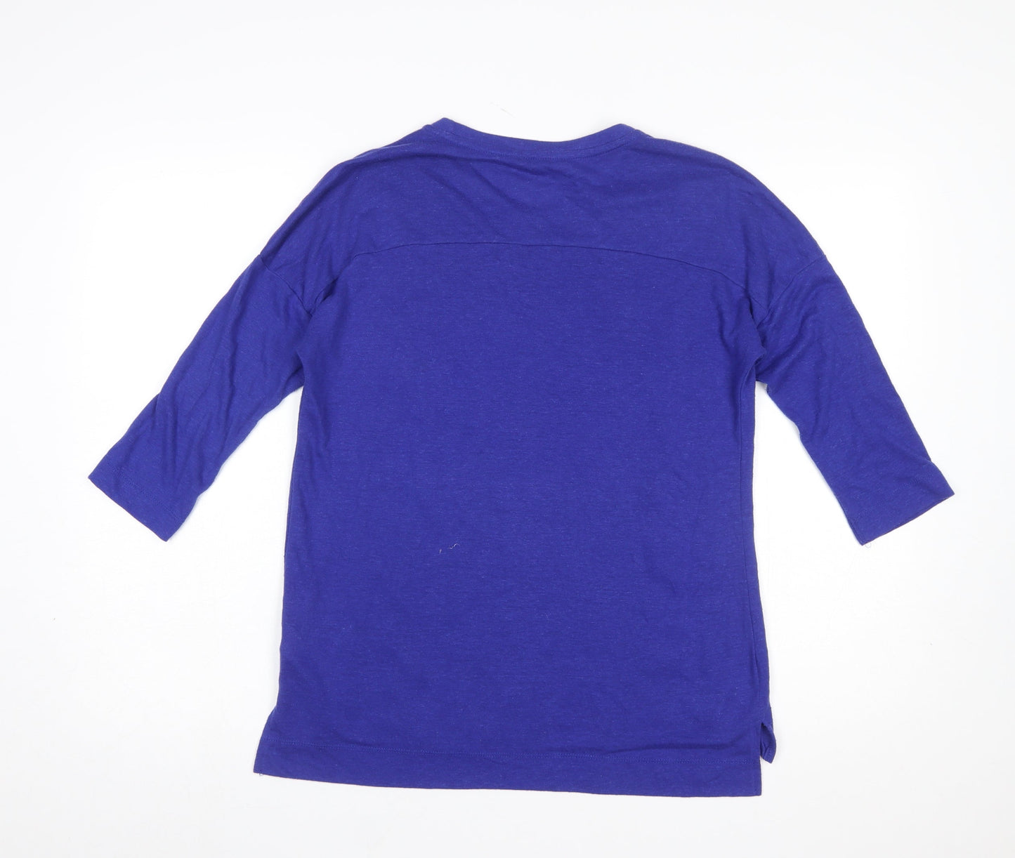Marks and Spencer Women Blue Embroidered Tunic Blouse UK 12