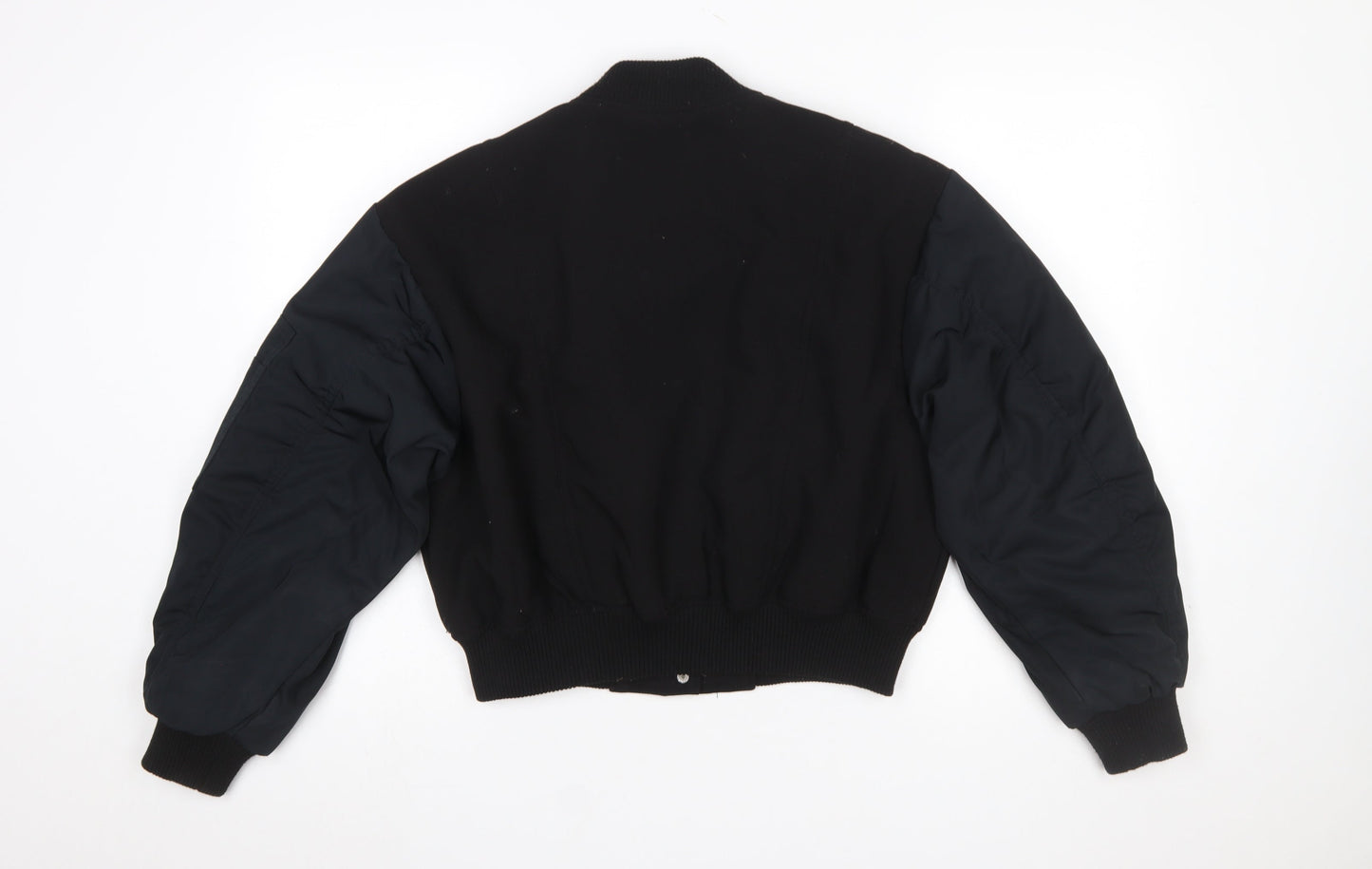 Pull&Bear Women's Black XS Varsity Bomber Jacket