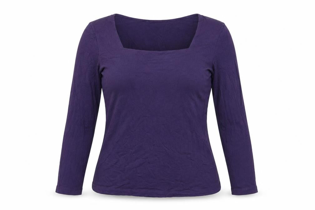 Artigiano Women's Purple Jersey Blouse Size 14
