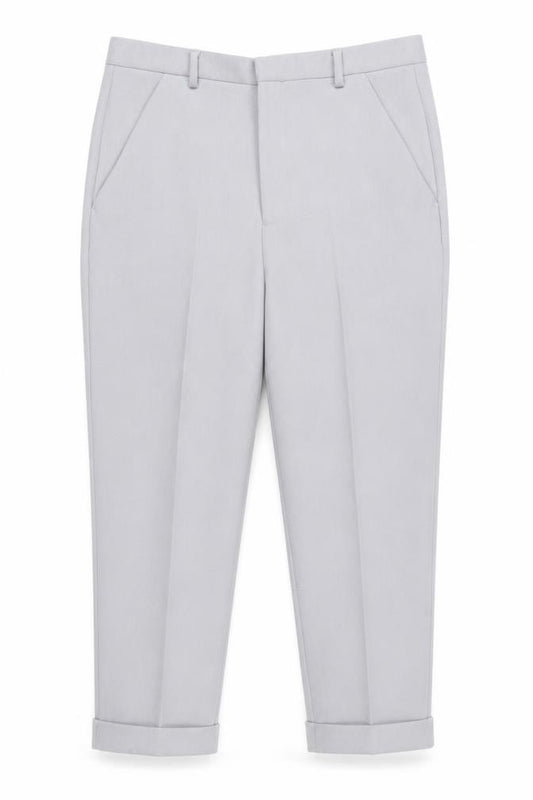 ASOS Women’s Grey Regular Fit Chino Trousers Size 12