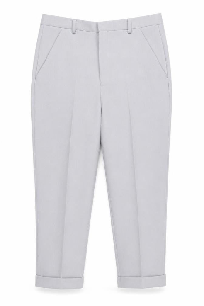 ASOS Women’s Grey Regular Fit Chino Trousers Size 12