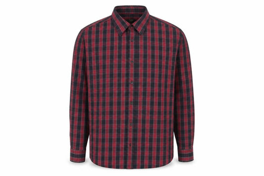 Cotton Traders Men's Red Check Long Sleeve Casual Shirt Size L