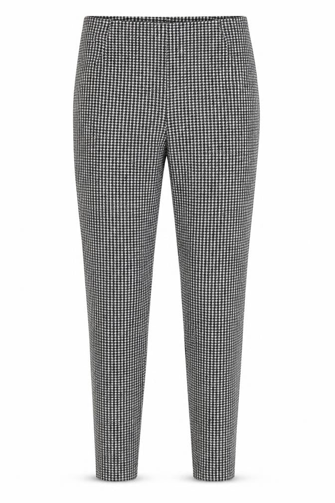 Marks & Spencer Women Black Houndstooth Stretch Leggings Size 10 Long