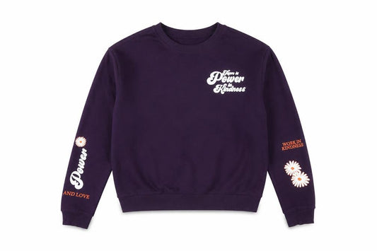 Max Women's Purple Graphic Pullover Sweatshirt Size 14