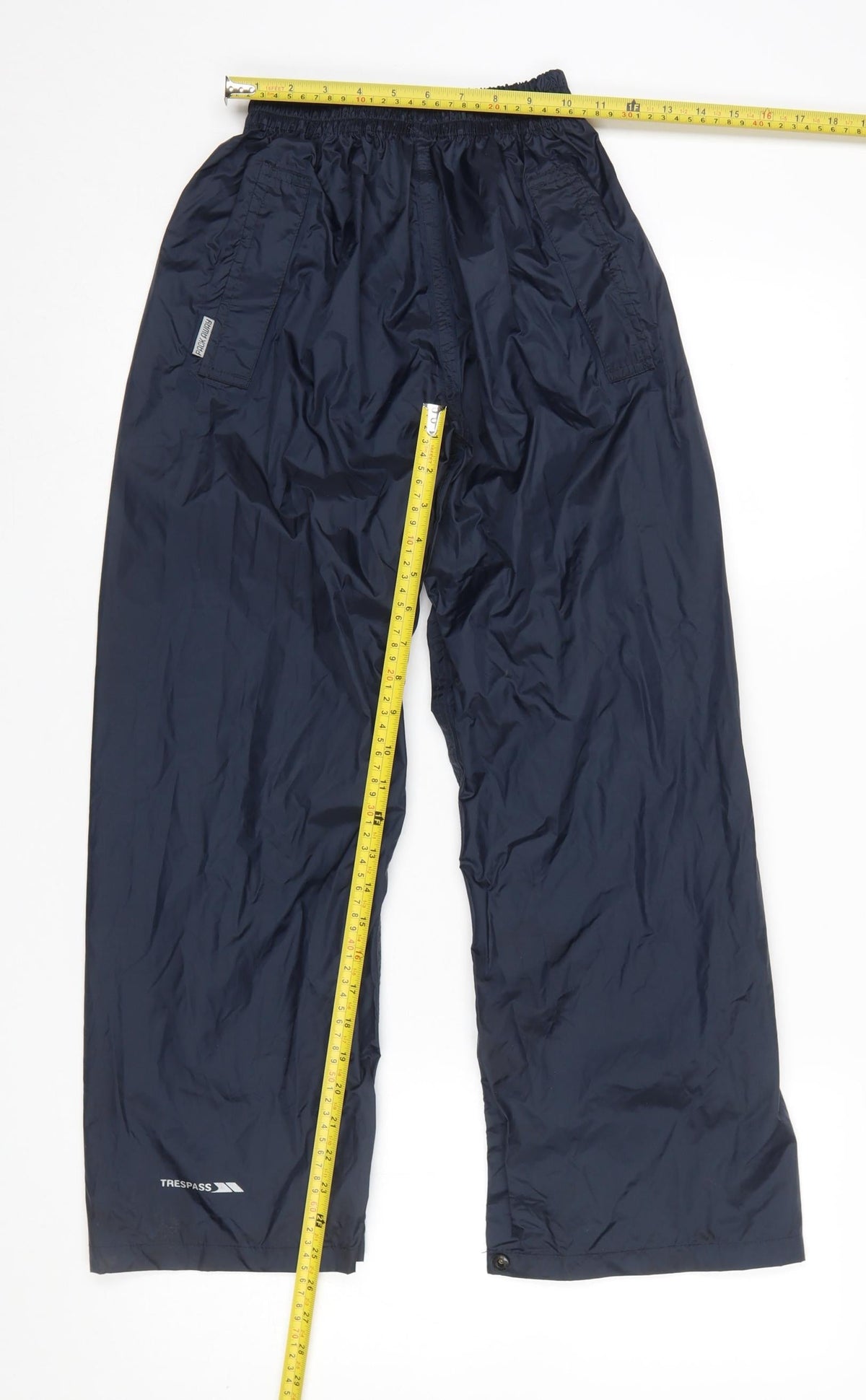 Trespass Boys Blue 9-10 Years Waterproof Windproof Rain Trousers