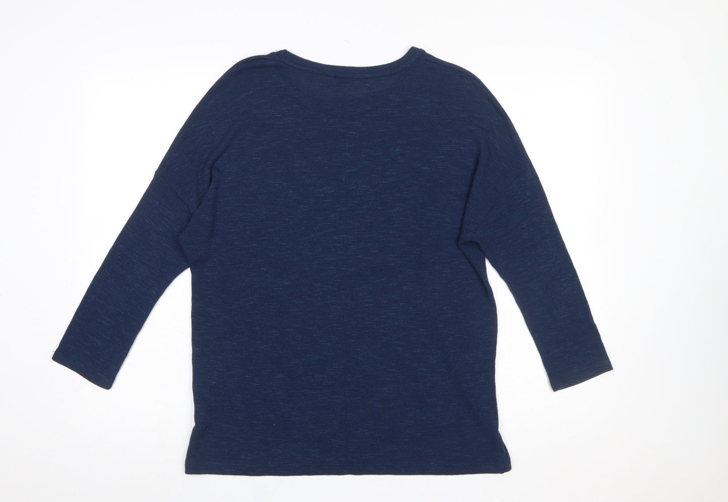 Tu Women’s Blue Sequin Butterfly Pullover Jumper Size 12