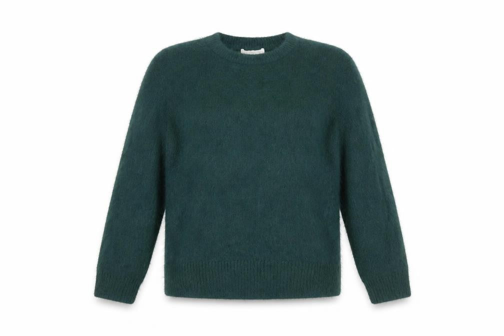 H&M Women's Green XS Crew Neck Long Sleeve Pullover Jumper