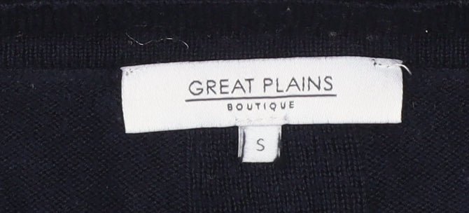 Great Plains Women's Black Knit Cotton Cardigan S
