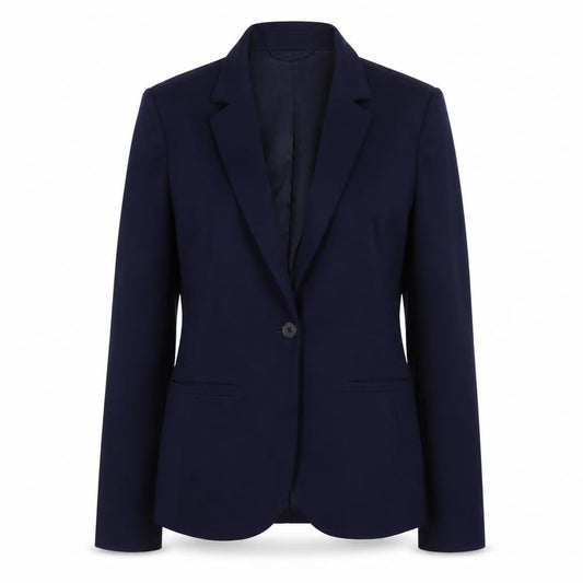 GAP Women's Navy Blue Blazer Jacket Size 10 Slim Fit Single-Breasted