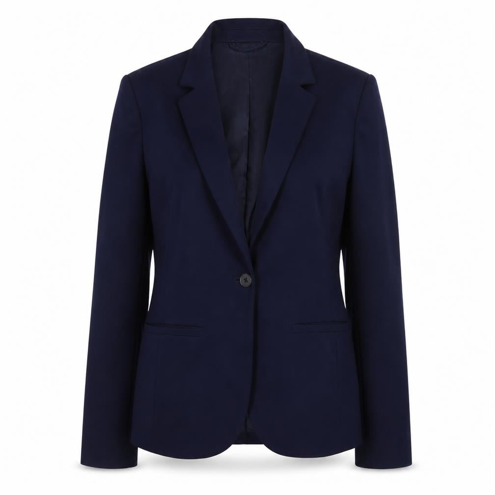 Gap Women's Navy Blue Blazer Jacket Size 10 Slim Fit Single-Breasted