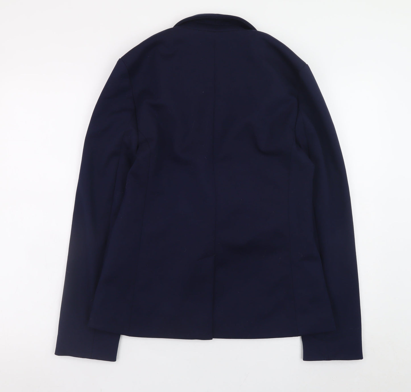 GAP Women's Navy Blue Blazer Jacket Size 10 Slim Fit Single-Breasted